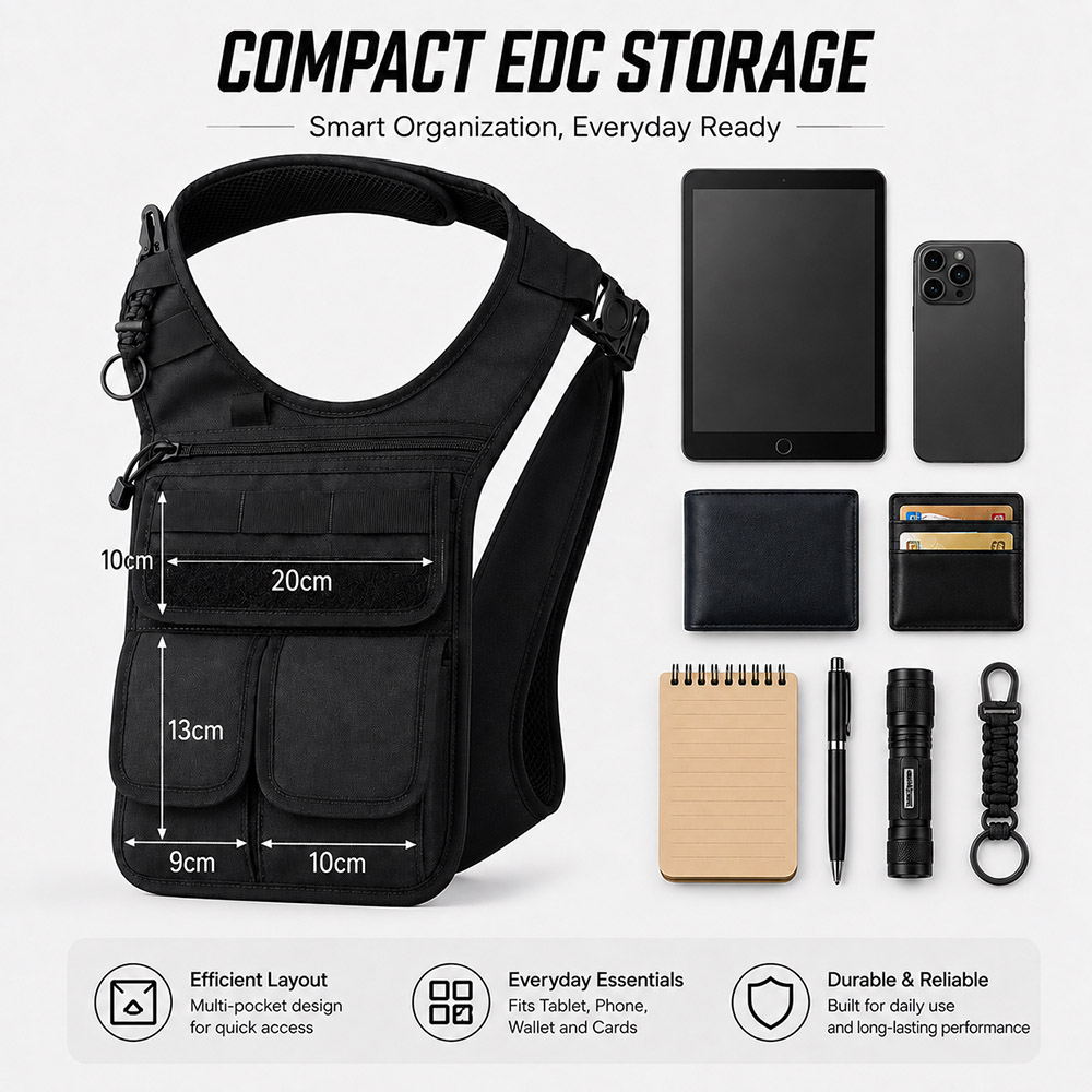 QX Tactical Concealed Satchel  - огляд і ціна Edc Carry For Men