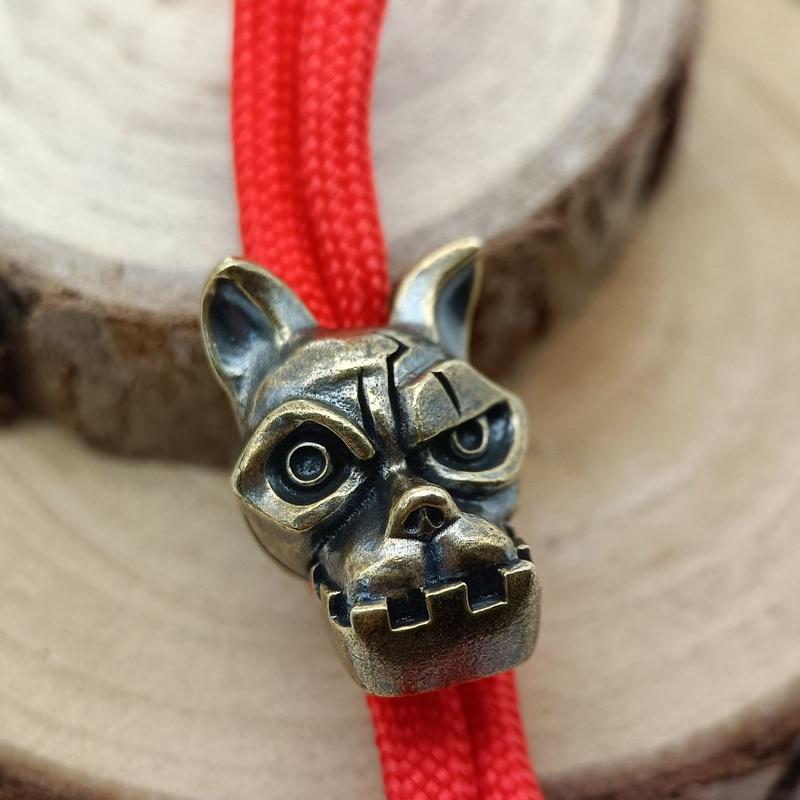 Bulldog Head Brass Knife Bead  - огляд і ціна Edc Everyday Carry Knives