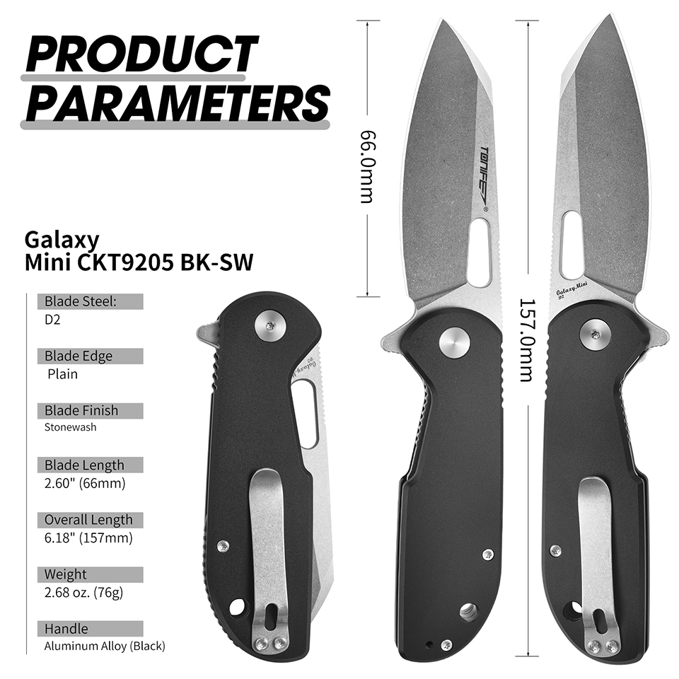 TONIFE Galaxy Mini CKT9205 Fol - огляд і ціна Everyday Carry (Edc) Knife