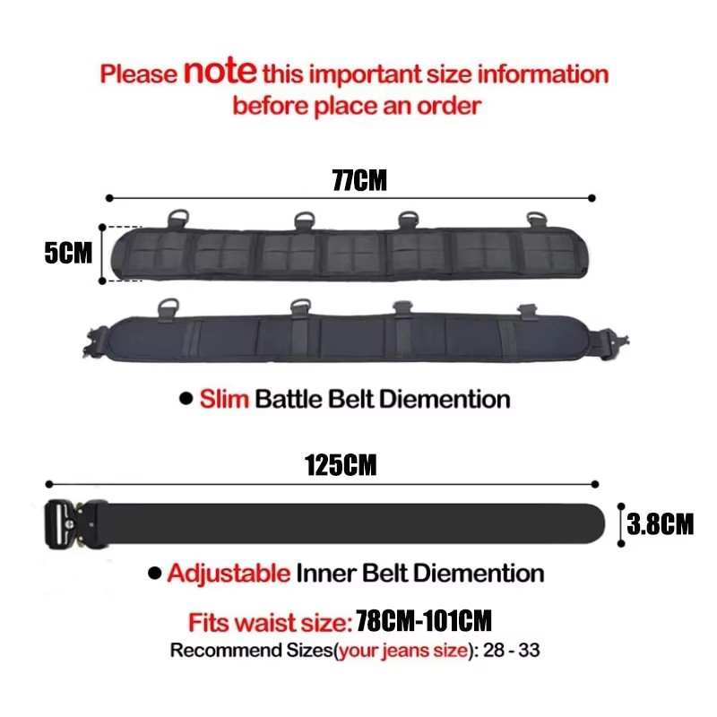 Quick Release Tactical Nylon B - огляд і ціна Edc Concealed Carry Belt